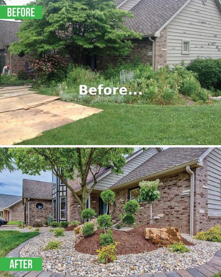mulching, install stone 